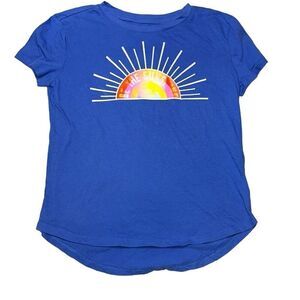 Gap kids sz L short sleeve rainbow “be the sunshine”  NWOT sparkle tops